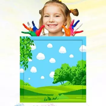 20x20 см Детская живопись Обучение хобби Развитие Масляная живопись по номерам для детей Детский рисунок Раскрашенный вручную 20x20cm no Frame