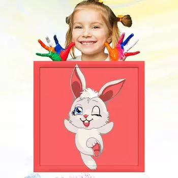 20x20 см Детское обучение рисованию Детский рисунок маслом по номерам для детей Развитие хобби Ручная роспись 20x20cm no Frame