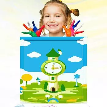 20x20 см Детское обучение рисованию, картина маслом по номерам для детей, ручная роспись, развитие хобби, детский рисунок 20x20cm no Frame