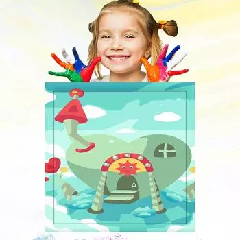 20x20 см картина маслом по номерам для детей детский рисунок ручная роспись дети обучение рисованию развитие хобби 20x20cm no Frame