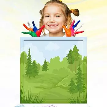 20x20 см картина маслом по номерам для детей, развитие хобби, обучение рисованию детей, ручная роспись, детский рисунок 20x20cm no Frame