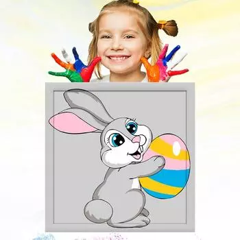 20x20 см обучение рисованию детей детский рисунок хобби развитие ручная роспись маслом по номерам для детей 20x20cm no Frame