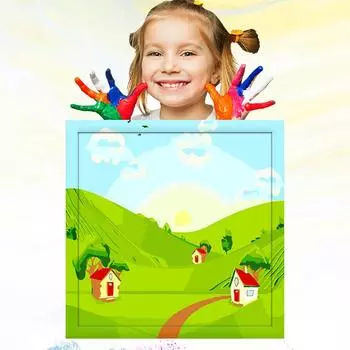 20x20 см Обучение рисованию детей Живопись маслом по номерам для детей Развитие хобби Детский рисунок Раскрашенный вручную 20x20cm no Frame