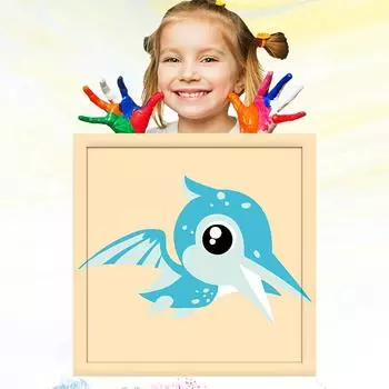 20x20 см Раскрашенный вручную хобби Развитие детского рисунка Рисование маслом по номерам для детей Обучение рисованию детей 20x20cm no Frame