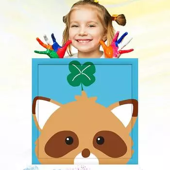 20x20 см Развитие хобби Детский рисунок Обучение рисованию Ручная роспись маслом по номерам для детей 20x20cm no Frame