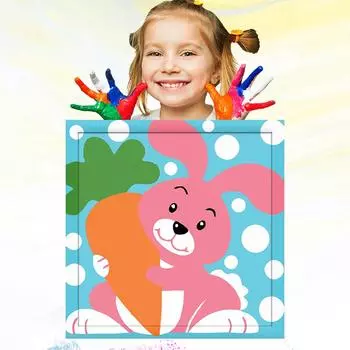 20x20 см Развитие хобби Обучение рисованию Детский рисунок Картина маслом по номерам для детей Раскрашенная вручную 20x20cm no Frame