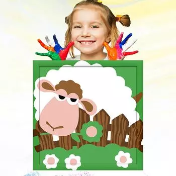 20x20 см Развитие хобби Раскрашенный вручную детский рисунок Обучение рисованию Рисование маслом по номерам для детей 20x20cm no Frame