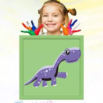 20x20 см ручная роспись для развития хобби, обучение рисованию детей, детский рисунок, картина маслом по номерам для детей 20x20cm no Frame