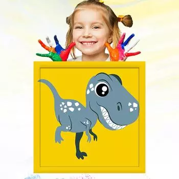 20x20 см ручная роспись для развития хобби, обучение рисованию, картина маслом по номерам для детей, детский рисунок 20x20cm no Frame