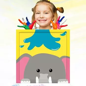 20x20 см ручная роспись маслом по номерам для детей, обучение рисованию, детский рисунок, развитие хобби 20x20cm no Frame