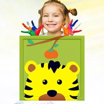 20x20 см ручная роспись маслом по номерам для детей обучение рисованию хобби развитие детский рисунок 20x20cm no Frame