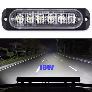 20X 12V-24V 18W Автомобиль Белый 6LED DRL Противотуманные фары Фары Фонари Ходовые огни