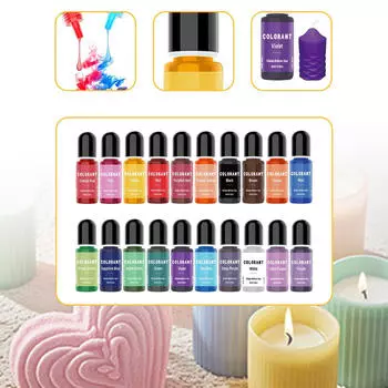 20x красителей для свечей своими руками, каждая 10 мл/0,35 унции, высококонцентрированная, на основе жидкого масла