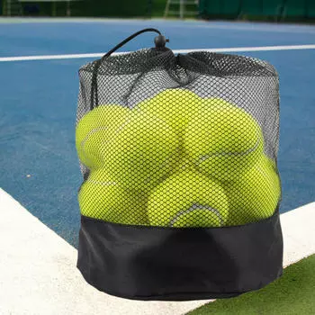 20x теннисных мячей, тренировочные мячи, с сетчатой сумкой для переноски, эластичный тренировочный мяч для
