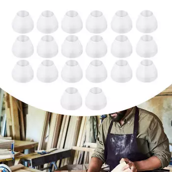 20x втулок для ручек, изолирующих втулок, поворотный комплект, белый, антипригарный, для деревообработки