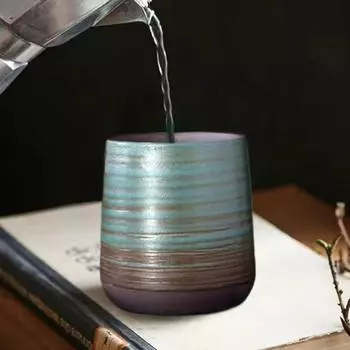 210 мл расписанная вручную керамическая ретро-креативная чашка Kiln Change Master Cup чайная кружка кофейная кружка пшеничная чайная кружка 210ml