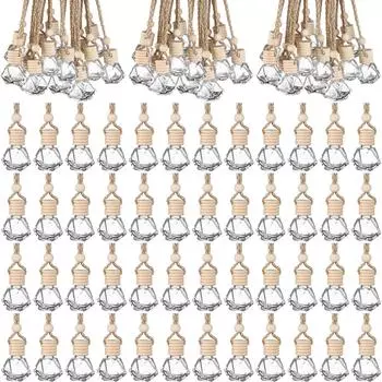 210 шт., 8 мл, подвесной автомобильный освежитель воздуха, диффузор, пустой прозрачный стеклянный диффузор, эфирное масло, ароматерапия, аромат, подвеска для духов, Gl as the picture