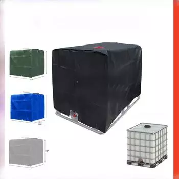 210D Водонепроницаемый чехол для бочки IBC Ton - 1000L Пылезащитный и изолированный чехол для наружного резервуара для воды 1000L синий