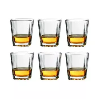 210ml 6pcs Set Classic Thickened Glass Cup Transparent Drinking Utensils Chinese Style Wine Glass Whiskey Beer Cocktail Glasses 210ml