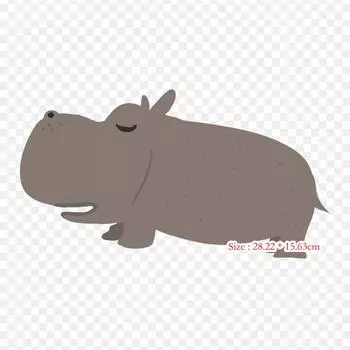 211 свинья Бегемот, термопереносная печать, виниловые нашивки, наклейки для одежды, аппликации «сделай сам», моющиеся нашивки