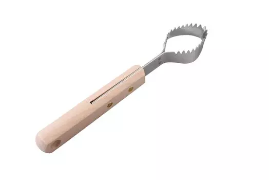 215mm Stainless Steel Fish Scale Made in Gentle on Fish Crafted by Artisans (Styleneo) Remover, Japan, Flesh, Swallow-Shaped