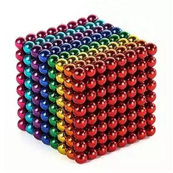 216 шт. 5 мм Магнитный шарик-фиджет Игрушка 8 цветов Снятие стресса Магнитные бусины DIY Развивающая игрушка
