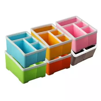 21*14*8 см настольный чехол для хранения, пластиковый органайзер для макияжа зелёный