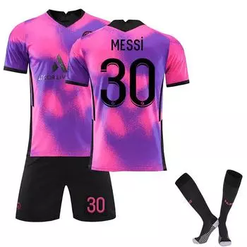 21/22 Saint-Germain выездная футболка детская футбольная форма тренировочный костюм комплект 16 чёрный