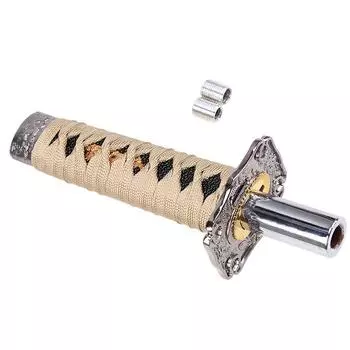 21/26cm Car Modification Gear Shift Knob Samurai Sword Gear Lever Knob Shifter Manual Transmission Handbrake Grips 21cm хаки