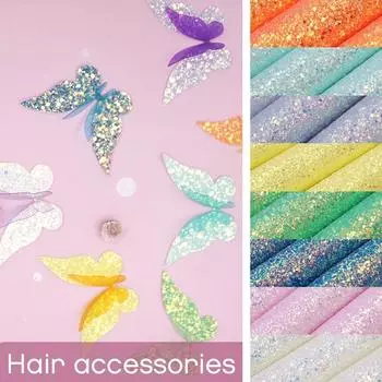 21*29 см блестящая ткань блестящие пайетки ткань сделай сам бант заколка для волос детские аксессуары для волос одежда материалы ручной работы