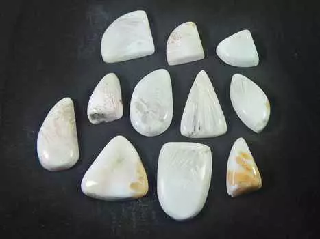 21-29MM натуральный розовый сколоцит микс кабошон драгоценный камень россыпью 11 шт лот 208 карат. РК-2124