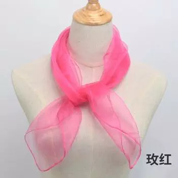 21 цвет 60*60 см Прозрачные шифоновые шарфы для девочек Шарф для танцев под музыку Конфетные цвета Женские уличные шарфы