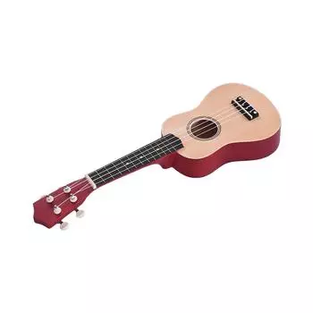 21-дюймовая цветная акустическая гавайская гитара сопрано, липа, уке, портативный музыкальный инструмент для начинающих Without Accessories синий