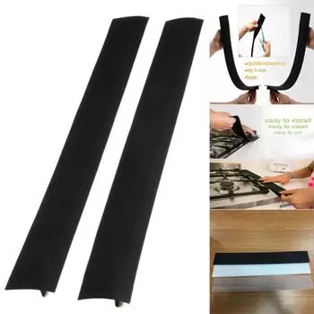 21-дюймовая силиконовая кухонная плита, крышка зазоров, защита от разливов, уплотнение для духовки, наполнитель для щелей чёрный