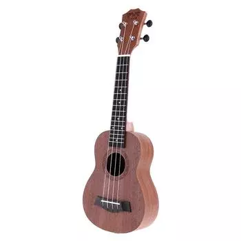 21-дюймовый сопрано, гавайская гитара, уке сапеле, 15 ладов, четырехструнный музыкальный инструмент