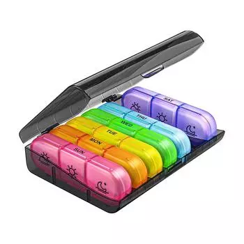 21-grid Box Seven Days A Week 21-grid Box Classification Box Portable Plastic Divided Box One Size