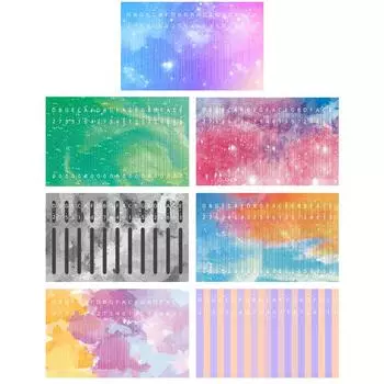 21 клавишная наклейка со шкалой Калимбы, привлекательные аксессуары из ПВХ для музыкальных инструментов Sky