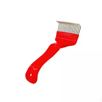 21-контактная кривошипная вилка с углом поворота 90 градусов для открывания колпачков в пчеловодстве жёлтый