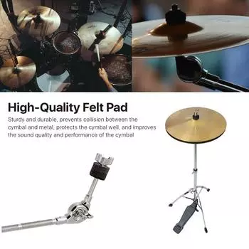 21 шт. аксессуары для тарелок, подставки для тарелок, войлок для тарелок с шайбой для тарелки и базовыми гайками-барашками для 21Pcs серый