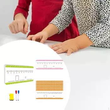 21 шт. Карточки для сухого стирания с числовым рядом, двусторонняя белая доска, игра на сложение и вычитание