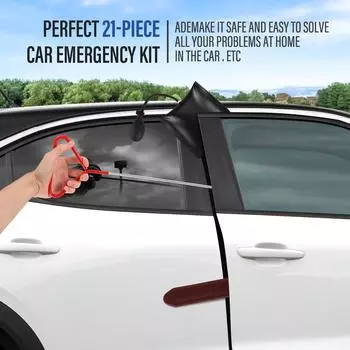 21 шт. набор инструментов для автомобильной двери, надувной воздушный насос, автоматические инструменты для фиксации окон и дверей, наборы с длинной досягаемостью и сумкой для переноски оранжевый