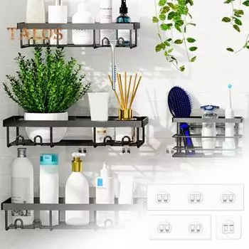 21 шт. прочные самоклеящиеся крючки для душевой кабины, водонепроницаемые, устойчивые к царапинам, грузоподъемность 30 фунтов, не требующие сверления настенные крючки для установки 21PCS