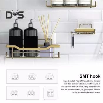 21 шт. прочные самоклеящиеся крючки для душевой кабины, водонепроницаемые, устойчивые к царапинам, грузоподъемность 30 фунтов, не требующие сверления настенные крючки для установки 21PCS