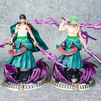 21 см фигурка для ванны с кровью Ророноа Зоро ПВХ фигурка Коллекционная модель аниме подарки на день рождения