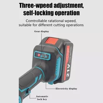 21 В 125 мм угловая шлифовальная машина бесщеточный двигатель многофункциональный электрический шлифовальный инструмент 2 шт литиевая батарея EU