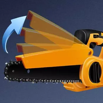 21 В, 20000 об/мин, бесщеточные обрезные пилы, перезаряжаемая маленькая бензопила для раскалывания древесины, одноручная US plug&2 batteries