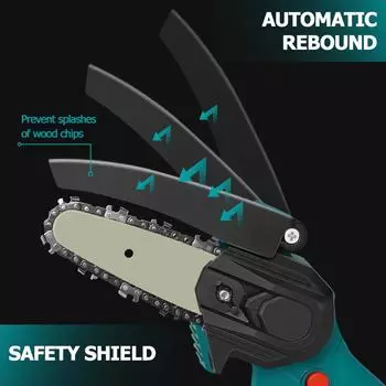 21 В электрические обрезные пилы 4/6 дюйма портативная ручная электрическая цепная пила 1500 мАч аккумуляторная пила для электроинструментов по дереву