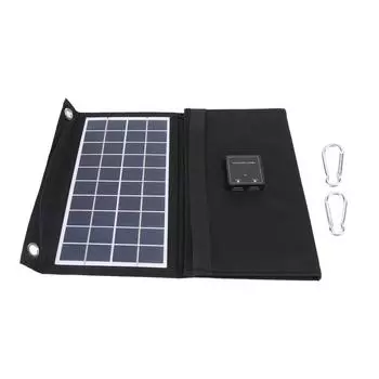 21 Вт 5 В Складная солнечная панель зарядное устройство Dual USB Монокристаллический кремний Водонепроницаемый Портативный Солнечный