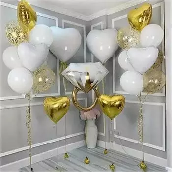 21 воздушный шар Love, розовое золото, воздушные шары Mary Red Love, День святого Валентина, день рождения, костюмы для свадебной вечеринки One Size