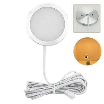 21LED Recessed Ceiling Light Aluminium Circular Ceiling Lamp Circular Led Lights Cupboard Middl-Warm Light 3000K